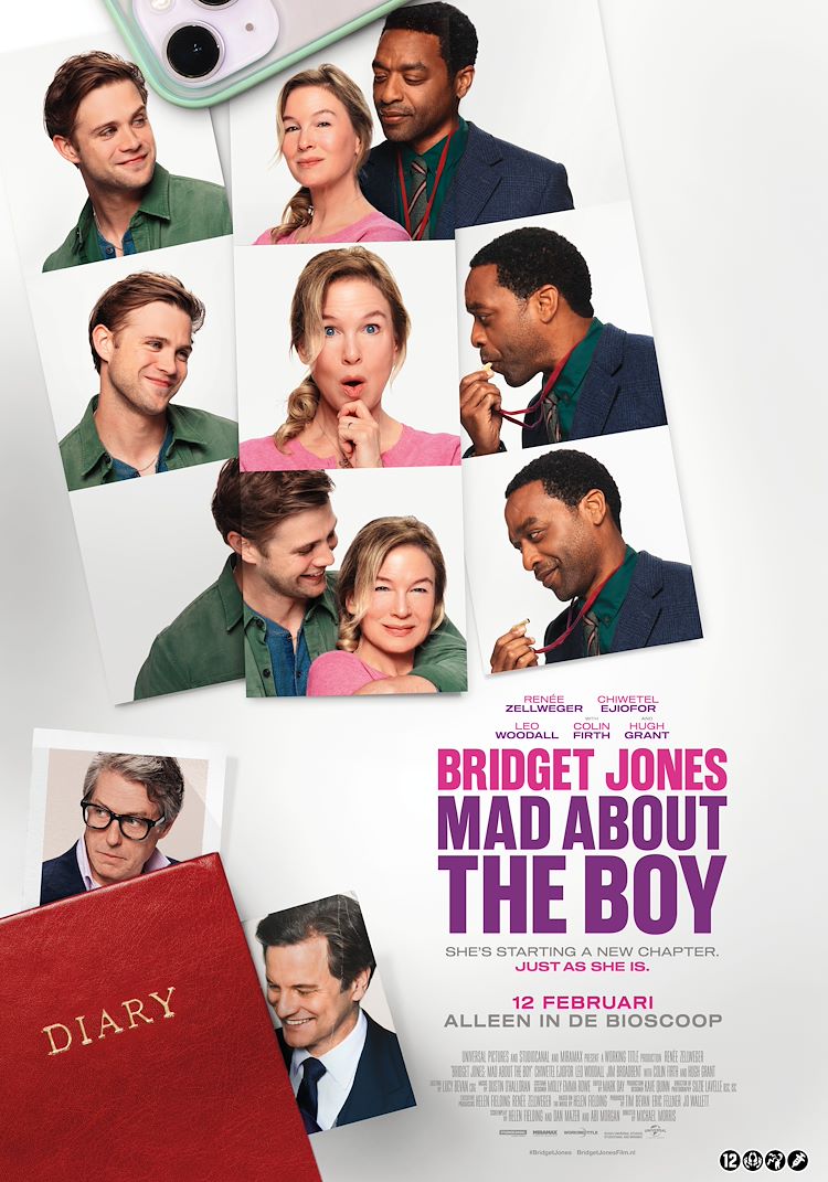 In Bridget Jones: Mad About the Boy is Bridget weer alleen. Vier jaar geleden is ze weduwe geworden nadat Mark is omgekomen tijdens een humanitaire missie in Soedan. Als alleenstaande moeder van de 9-jarige Billy en de 4-jarige Mabel, met hulp van haar trouwe vrienden en soms zelfs van haar ex Daniel Cleaver (Hugh Grant), bevindt ze zich in een emotioneel limbo. Onder druk van haar ‘urban family’ —Shazzer, Jude en Tom, haar collega Miranda, haar moeder en haar gynaecoloog dr. Rawlings (Oscar®-winnares Emma Thompson) —die haar aanmoedigt om een nieuwe weg in te slaan in het leven en de liefde, gaat Bridget weer aan het werk en waagt ze zich zelfs op dating apps, waar ze al snel versierd wordt door een betoverende enthousiaste jongeman (Leo Woodall uit The White Lotus). Terwijl ze probeert werk, gezin en romantiek te combineren, worstelt Bridget met het oordeel van de perfecte moeders op school en haar zorgen over Billy, die moeite heeft met de afwezigheid van zijn vader. En dan heeft ze ook nog een aantal ongemakkelijke interacties met haar zoons extreem rationele natuurkundeleraar (de voor een Oscar® genomineerde Chiwetel Ejiofor).